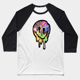 Trippy Drippy Smiley Face Baseball T-Shirt